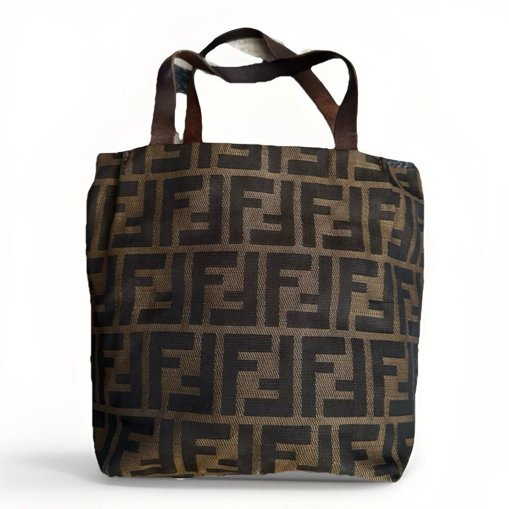 ❌sold ❌FENDI tote bag Brown - Zucca Fendi print